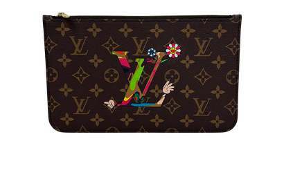 Pochette Takasi Murakami, 680&euro;, Bolso, Marrón, Canvas - General, Vista frontal